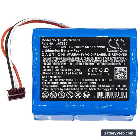 Bright Star LightHawk Replacement Battery, 7.4V, 7800mAh, Li-ion 3