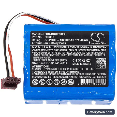 Bright Star LightHawk Replacement Battery, 7.4V, 10200mAh, Li-ion 3