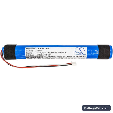 Braven BRV-Blade Replacement Battery, 7.4V, 4000mAh, Li-ion 3