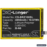 Vivo IQOO Z1x 5G Replacement Battery, 3.85V, 4850mAh, Li-Polymer 3