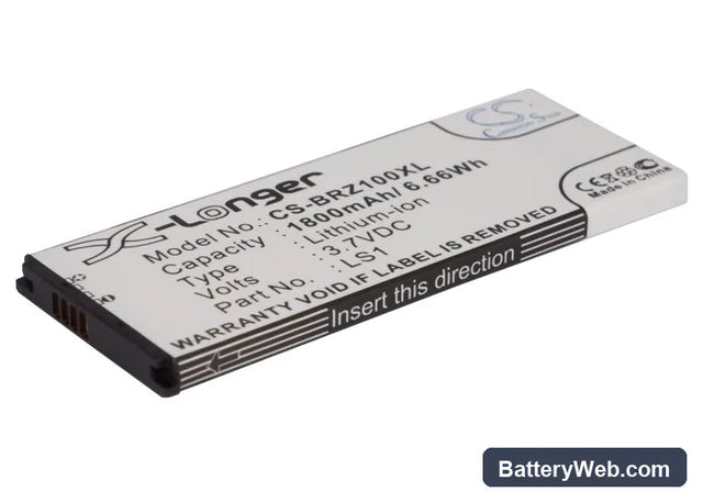 BlackBerry Z10 Replacement Battery, 3.7V, 1800mAh, Li-ion 1