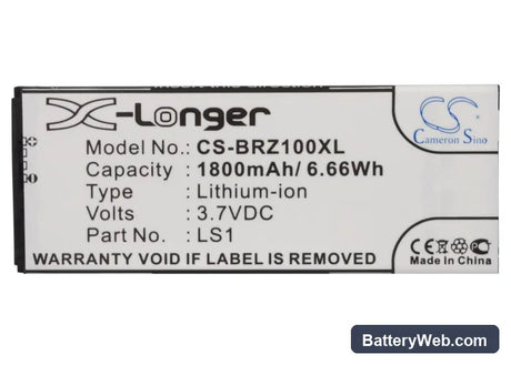 BlackBerry Z10 Replacement Battery, 3.7V, 1800mAh, Li-ion 5