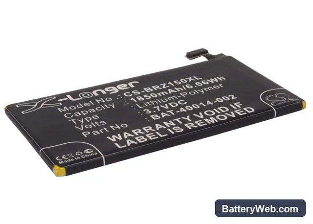 BlackBerry Z15 Replacement Battery, 3.7V, 1850mAh, Li-Polymer 1
