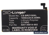 BlackBerry Z15 Replacement Battery, 3.7V, 1850mAh, Li-Polymer 5