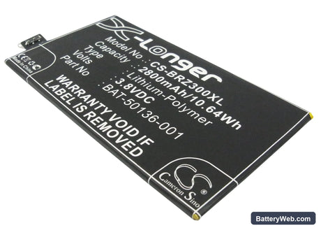 BlackBerry Z30 Replacement Battery, 3.8V, 2800mAh, Li-Polymer 1