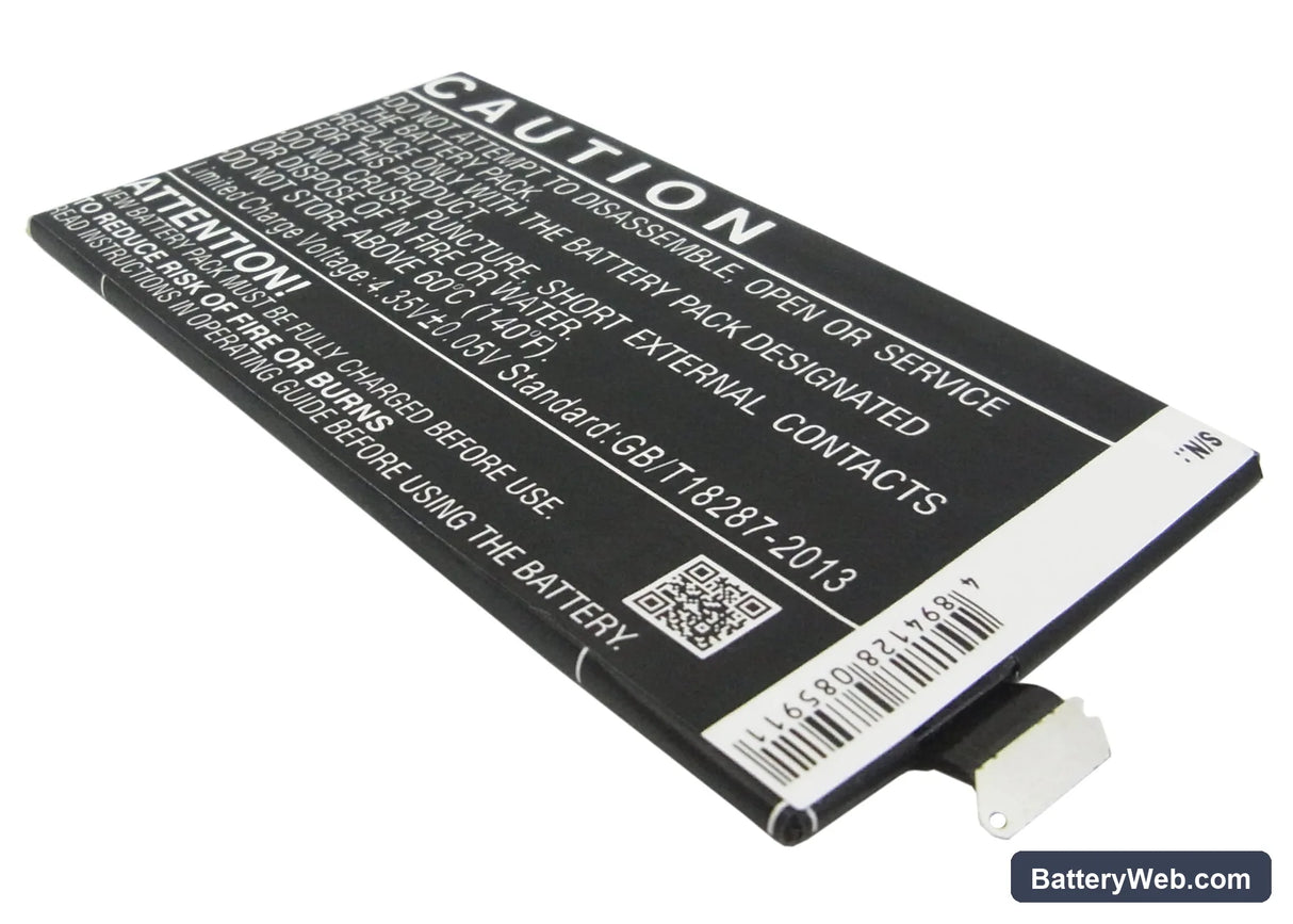BlackBerry Z30 Replacement Battery, 3.8V, 2800mAh, Li-Polymer 3