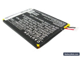 BlackBerry Z3 Replacement Battery, 3.8V, 2500mAh, Li-Polymer 3