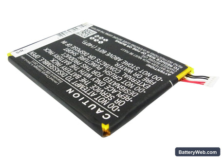 BlackBerry Z3 Replacement Battery, 3.8V, 2500mAh, Li-Polymer 3