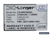 BlackBerry Z5 Replacement Battery, 3.8V, 2100mAh, Li-ion 1