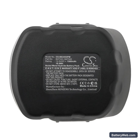 Signode BXT 19 Replacement Battery, 12V, 1500mAh, Ni-MH 5
