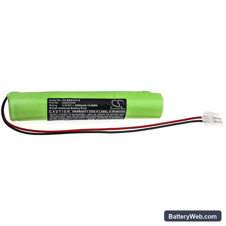 BAES OVA TD210331 Replacement Battery, 3.6V, 2500mAh, Ni-CD 3