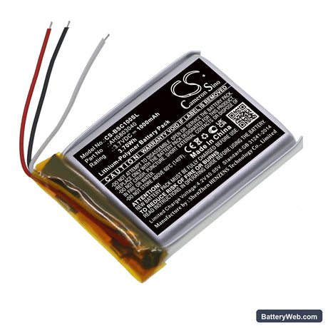 Bose SoundWear Companion Replacement Battery, 3.7V, 1000mAh, Li-Polymer 1