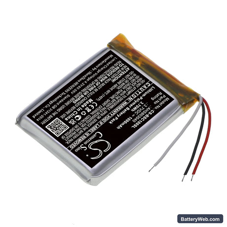 Bose SoundWear Companion Replacement Battery, 3.7V, 1000mAh, Li-Polymer 2