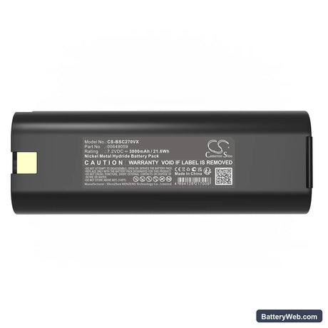 Bosch BBZ36AB01 Replacement Battery, 7.2V, 3000mAh, Ni-MH 5