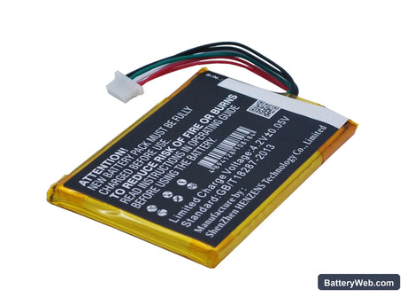 Bambook SD928+ Replacement Battery, 3.7V, 1300mAh, Li-Polymer 3