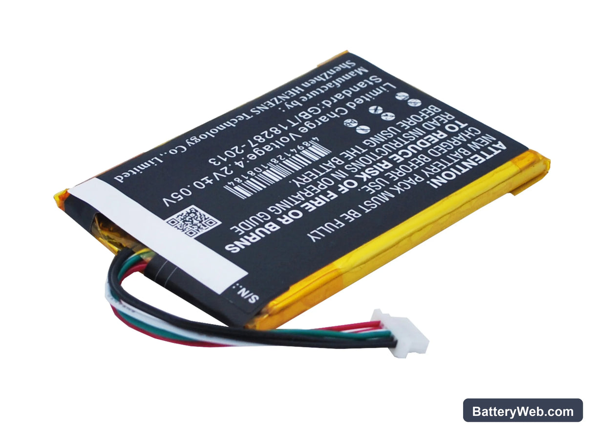 Bambook SD928+ Replacement Battery, 3.7V, 1300mAh, Li-Polymer 4