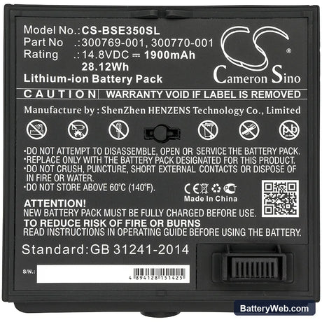 Bose 350160-1100 Replacement Battery, 14.8V, 1900mAh, Li-ion 5