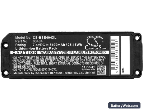 Bose Soundlink Mini Replacement Battery, 7.4V, 3400mAh, Li-ion 5