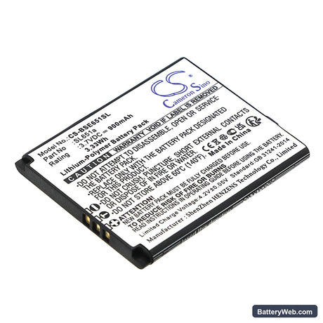 Bea-fon SL651 Replacement Battery, 3.7V, 900mAh, Li-Polymer 1