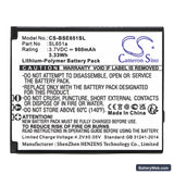 Bea-fon SL651 Replacement Battery, 3.7V, 900mAh, Li-Polymer 3