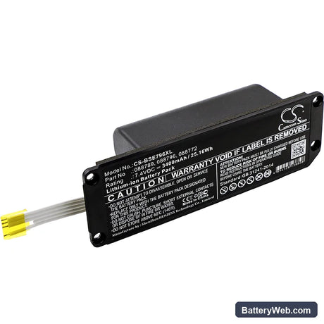 Bose Soundlink Mini 2 Replacement Battery, 7.4V, 3400mAh, Li-ion 1