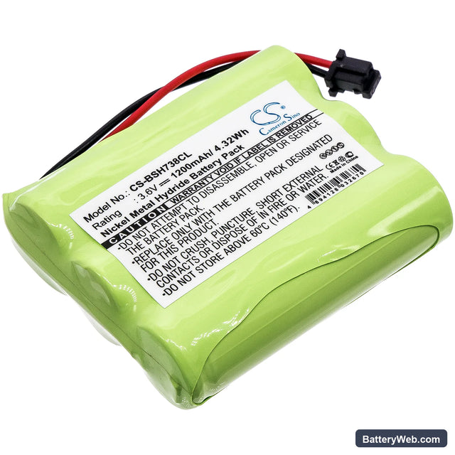 Bosch 738 Replacement Battery, 3.6V, 1200mAh, Ni-MH 1