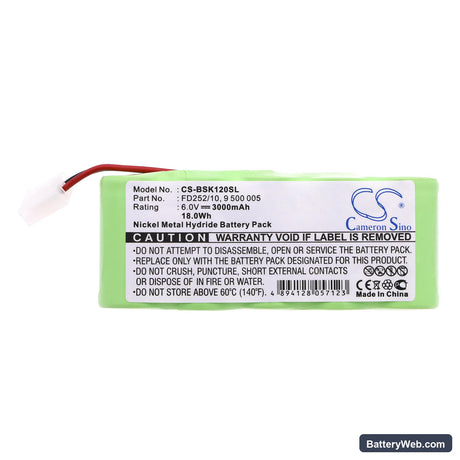 Somfy D14 Replacement Battery, 6V, 3000mAh, Ni-MH 3
