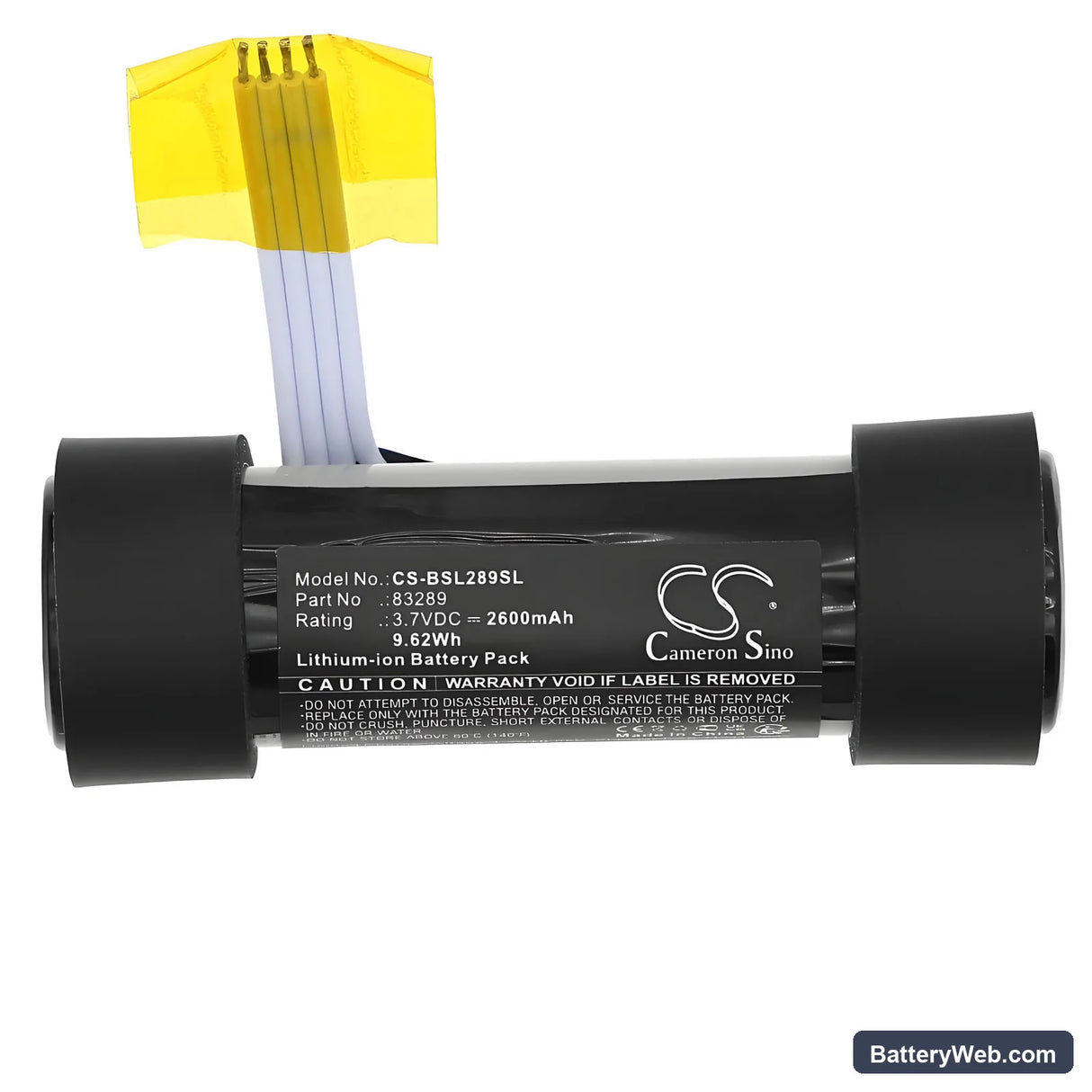 Bose SoundLink Flex Replacement Battery, 3.7V, 2600mAh, Li-ion 3