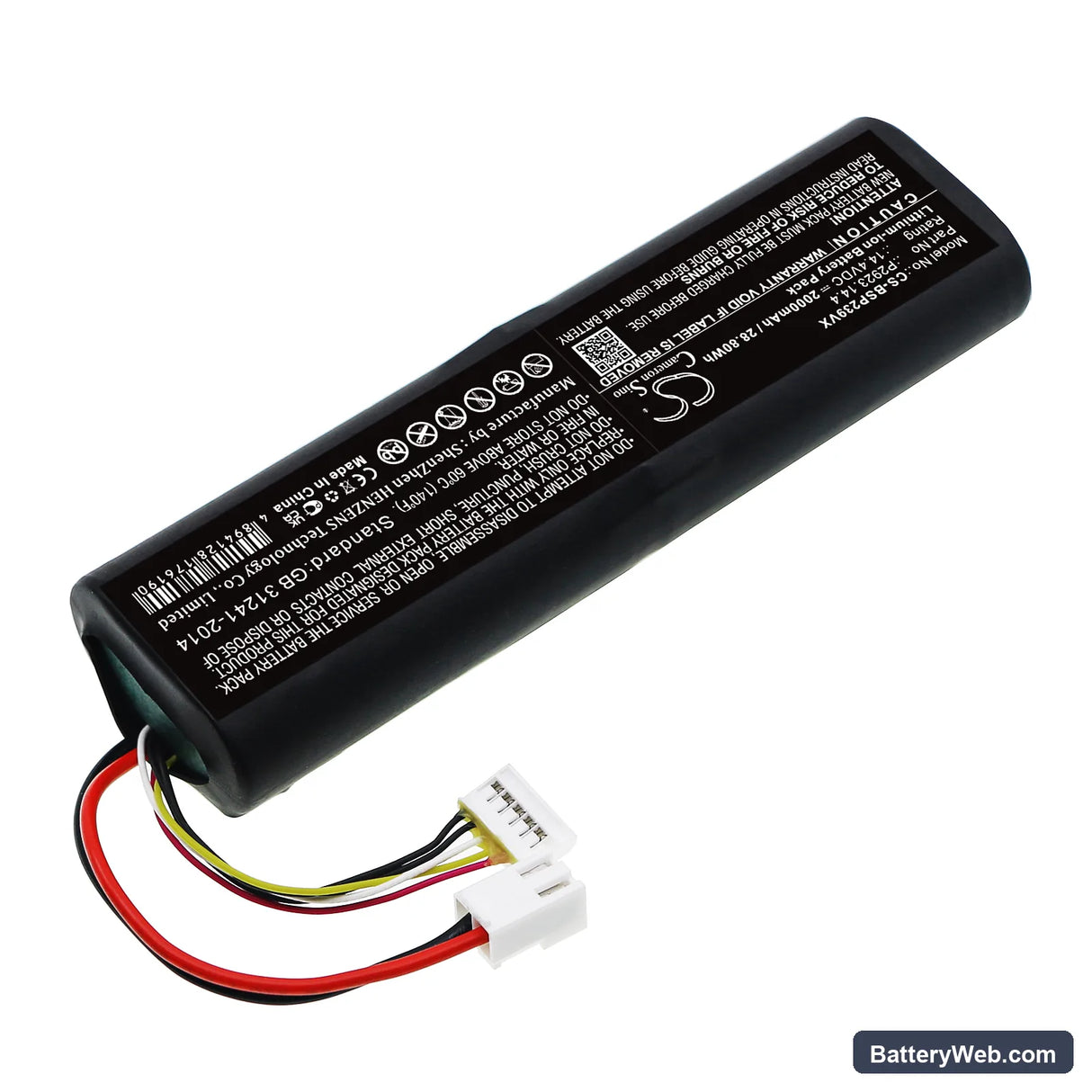 Bissell 2390A Replacement Battery, 14.4V, 2000mAh, Li-ion 2