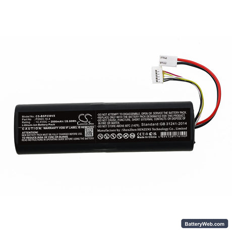Bissell 2390A Replacement Battery, 14.4V, 2000mAh, Li-ion 3