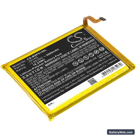 BQ Strike Power Replacement Battery, 3.85V, 5000mAh, Li-Polymer 1