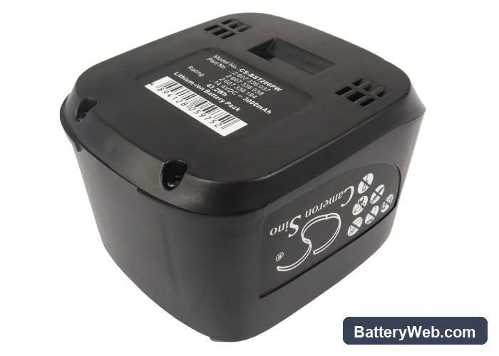 Bosch PSR 14.4 LI Replacement Battery, 14.4V, 3000mAh, Li-ion 3