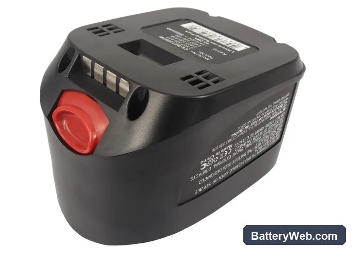 Bosch PSR 14.4 LI Replacement Battery, 14.4V, 3000mAh, Li-ion 4