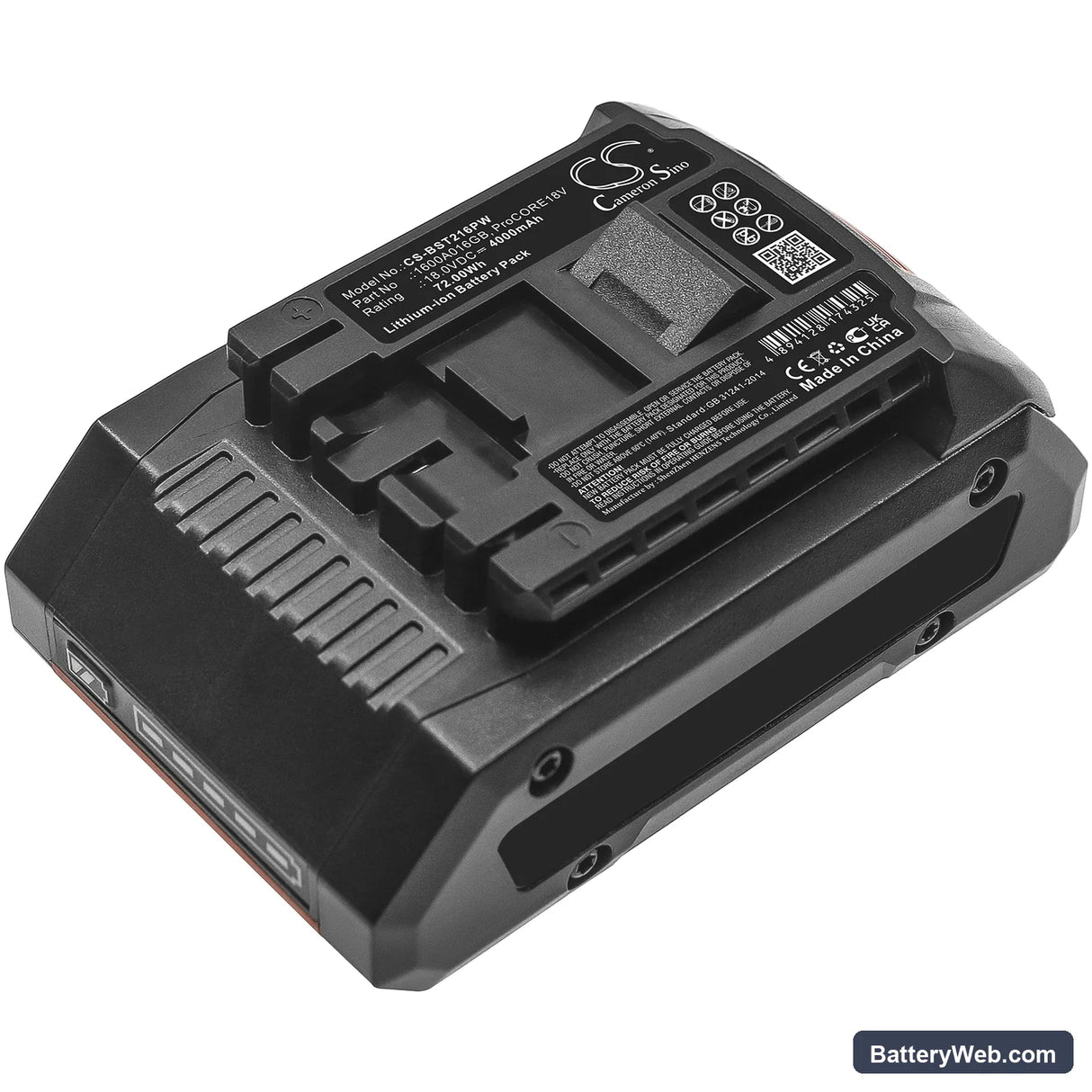 Bosch GDS 18V Replacement Battery, 18V, 4000mAh, Li-ion 2