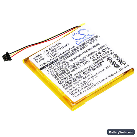 Beats Solo 2.0 Replacement Battery, 3.7V, 350mAh, Li-Polymer 1