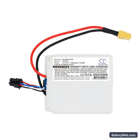 Bissell 3175+ Replacement Battery, 25.2V, 3000mAh, Li-ion 3