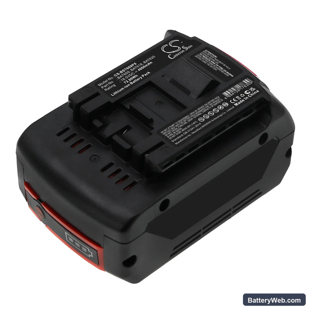 Bosch GWS 18 V-LI Replacement Battery, 18V, 4000mAh, Li-ion 1