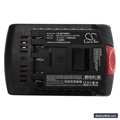 Bosch GWS 18 V-LI Replacement Battery, 18V, 4000mAh, Li-ion 5