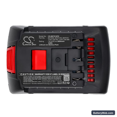 Bosch GWS 18 V-LI Replacement Battery, 18V, 3000mAh, Li-ion 5