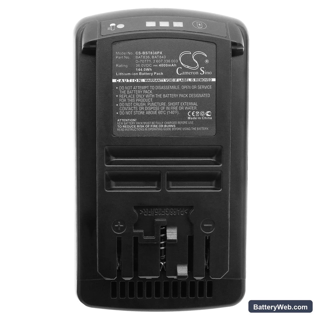 Bosch 11536C Replacement Battery, 36V, 4000mAh, Li-ion 5