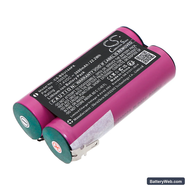 Bosch UNEO Replacement Battery, 7.4V, 3000mAh, Li-ion 1