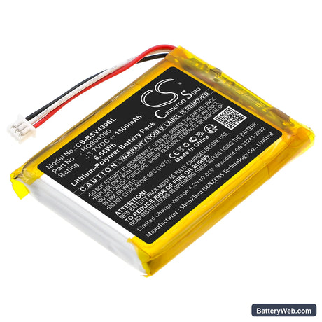 Babysense V43 Video Baby Monitor Replacement Battery, 3.7V, 1800mAh, Li-Polymer 1