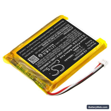 Babysense V43 Video Baby Monitor Replacement Battery, 3.7V, 1800mAh, Li-Polymer 2