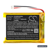Babysense V43 Video Baby Monitor Replacement Battery, 3.7V, 1800mAh, Li-Polymer 3