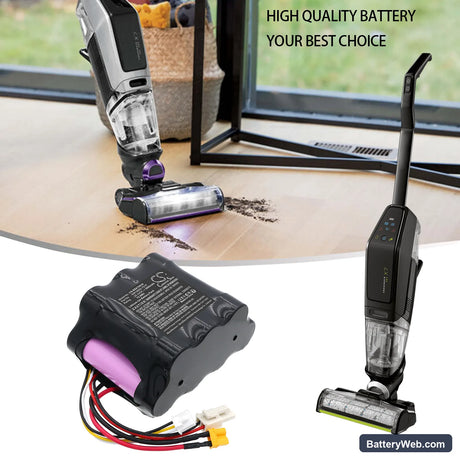 Bissell CrossWave X7 Cordless Plus 3479Z Replacement Battery, 25.2V, 3000mAh, Li-ion 6