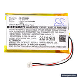 Globalstar TR-150 Replacement Battery, 3.7V, 2000mAh, Li-Polymer 3