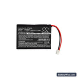 Globalstar BT-300 Replacement Battery, 3.7V, 1000mAh, Li-ion 4