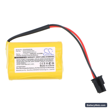 ABB SB808F Replacement Battery, 7.2V, 3600mAh, Li-SOCl2 3