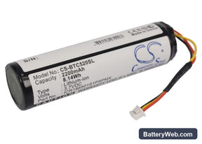 Blaupunkt Lucca 5.2 Replacement Battery, 3.7V, 2200mAh, Li-ion 1