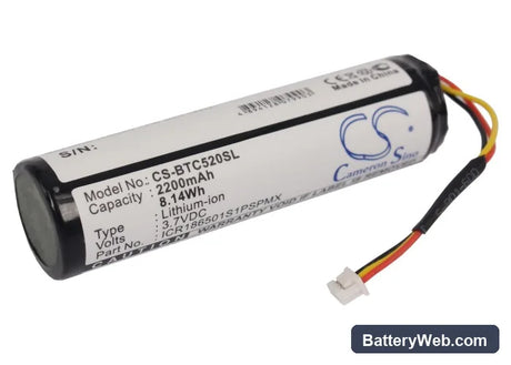 Blaupunkt Lucca 5.2 Replacement Battery, 3.7V, 2200mAh, Li-ion 1
